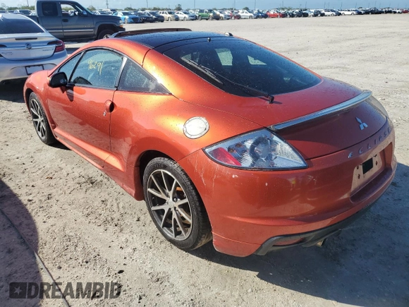 2012 Mitsubishi Eclipse GS with VIN 4A31K5DF6CE008196, listed as a Copart auction lot 80072404 with 0 mi miles and Non Repairable. Bid and sale history available at carsss.com. Image 2.