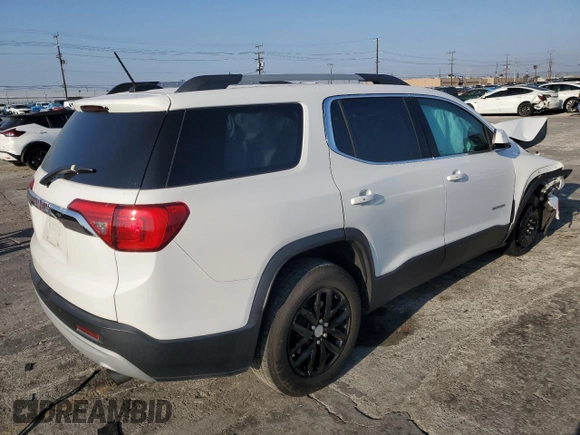 2019 GMC Acadia SLT with VIN 1GKKNMLS4KZ143180, listed as a Copart auction lot 42504945 with 0 mi miles and Salvage Title. Bid and sale history available at carsss.com. Image 3.