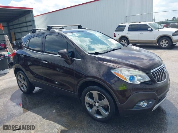 2014 Buick Encore Leather with VIN KL4CJCSB0EB593259, listed as a IAAI auction lot 41994204 with 215,292 mi miles. Bid and sale history available at carsss.com. Image 1.