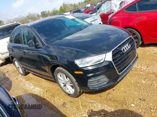 2017 Audi Q3 Premium with VIN WA1ECCFS6HR014333, listed as a IAAI auction lot 41471544 with 105,121 mi miles. Bid and sale history available at carsss.com. Image 1.