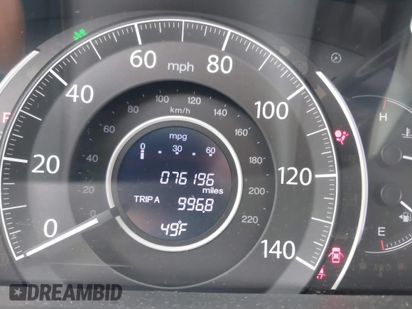 2015 Honda CR-V EX with VIN 2HKRM4H50FH649604, listed as a IAAI auction lot 41877999 with 76,196 mi miles and . Bid and sale history available at DreamBid. Image 15.