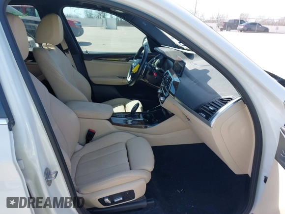 2020 BMW X3 sDrive30i with VIN 5UXTY3C00LLU71540, listed as a IAAI auction lot 41718918 with 91,501 mi miles. Bid and sale history available at carsss.com. Image 5.