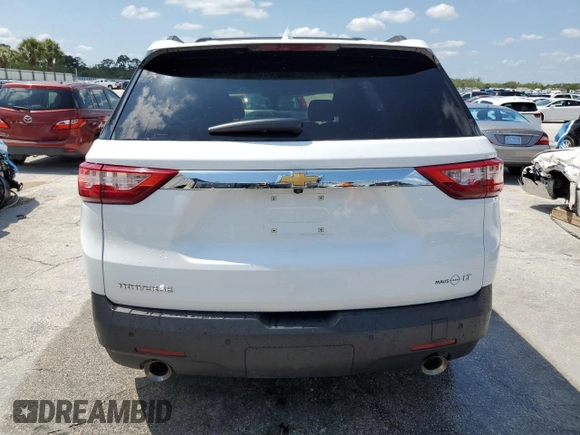 2021 Chevrolet Traverse LT Cloth with VIN 1GNERGKW4MJ270281, listed as a Copart auction lot 54137415 with 43,793 mi miles and Non repairable. Bid and sale history available at DreamBid. Image 6.