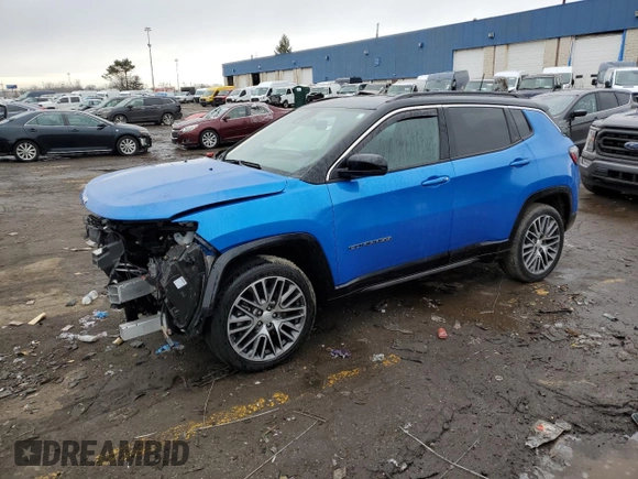 2023 Jeep Compass Limited with VIN 3C4NJDCN6PT500694, listed as a Copart auction lot 46489575 with 11,461 mi miles and Clean Title. Bid and sale history available at carsss.com. Image 1.