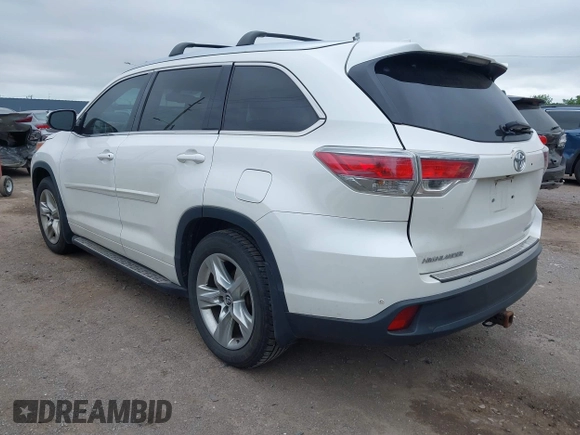 2016 Toyota Highlander Limited with VIN 5TDDKRFHXGS269529, listed as a IAAI auction lot 42365574 with 108,241 mi miles and . Bid and sale history available at DreamBid. Image 3.