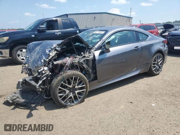 2015 Lexus RC 350 F Sport z VIN JTHSE5BC0F5004302, wystawiony jako Copart lot #62774505 z przebiegiem Nie podano mil oraz Szkoda całkowita • Salvage title. Historia ofert i sprzedaży dostępna na DreamBid. Obrazek 1.