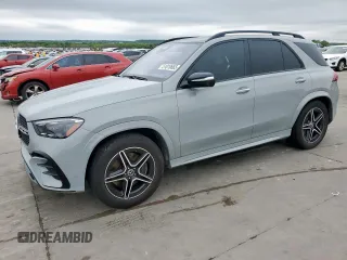 2024 Mercedes-Benz GLE 450 with VIN 4JGFB5KB3RB100087, listed as a Copart auction lot 51810665 with 3,983 mi miles and Salvage title. Bid and sale history available at DreamBid. Image 1.