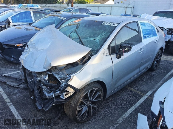 2020 Toyota Corolla SE with VIN 5YFS4RCE2LP029454, listed as a Copart auction lot 44923875 with 0 mi miles and Salvage Title. Bid and sale history available at carsss.com. Image 1.
