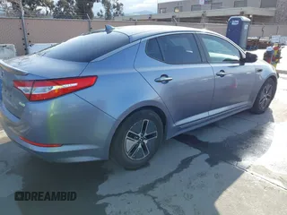 2012 Kia Optima Hybrid with VIN KNAGM4AD6C5015831, listed as a IAAI auction lot 41807913 with 156,197 mi miles. Bid and sale history available at carsss.com. Image 4.
