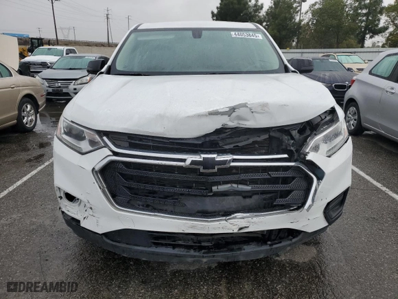 2020 Chevrolet Traverse LS with VIN 1GNERFKW4LJ223082, listed as a Copart auction lot 44053845 with 100,397 mi miles and Salvage Title. Bid and sale history available at carsss.com. Image 5.