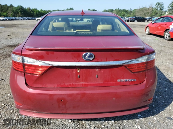 2014 Lexus ES 300h with VIN JTHBW1GG1E2040792, listed as a Copart auction lot 62398385 with Not provided miles and Salvage title. Bid and sale history available at DreamBid. Image 6.