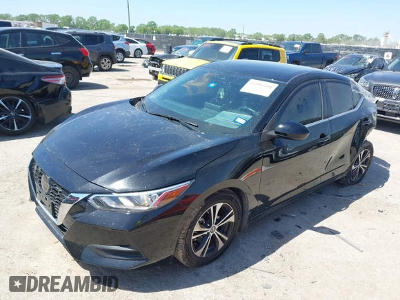 2021 Nissan Sentra SV z VIN 3N1AB8CV1MY292325, wystawiony jako IAAI lot #41996480 z przebiegiem 37 191 mil mil oraz . Historia ofert i sprzedaży dostępna na DreamBid. Obrazek 2.