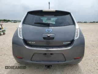 2013 Nissan LEAF S with VIN 1N4AZ0CP1DC421738, listed as a Copart auction lot 55237555 with 60,851 mi miles and Salvage title. Bid and sale history available at DreamBid. Image 6.