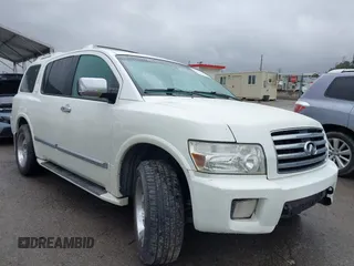 2006 Infiniti QX56 with VIN 5N3AA08A46N802595, listed as a IAAI auction lot 41778222 with 142,241 mi miles. Bid and sale history available at carsss.com. Image 1.