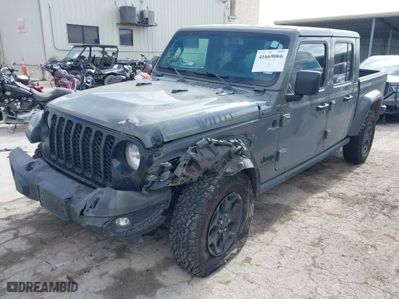 2021 Jeep Gladiator Willys with VIN 1C6HJTAG9ML559555, listed as a IAAI auction lot 41669066 with 74,799 mi miles. Bid and sale history available at carsss.com. Image 16.