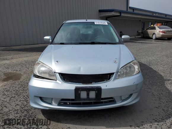 2004 Honda Civic with VIN JHMES96684S017346, listed as a Copart auction lot 51012545 with 171,968 mi miles and Salvage Title. Bid and sale history available at DreamBid. Image 5.