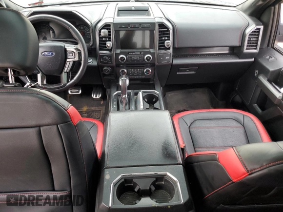 2018 Ford F-150 XL with VIN 1FTEW1EGXJFE00890, listed as a Copart auction lot 58517035 with Not provided miles and Salvage title. Bid and sale history available at DreamBid. Image 8.