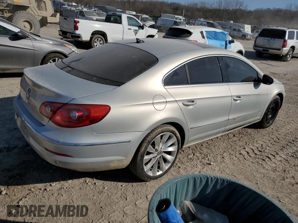 2009 Volkswagen CC Sport with VIN WVWEU73C09E517470, listed as a Copart auction lot 48699165 with 159,987 mi miles and Salvage Title. Bid and sale history available at DreamBid. Image 3.