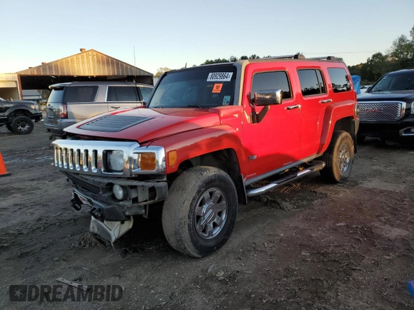 2007 Hummer H3 SUV with VIN 5GTDN13E278185639, listed as a Copart auction lot 80929864 with 268,989 mi miles and Salvage Title. Bid and sale history available at DreamBid. Image 1.