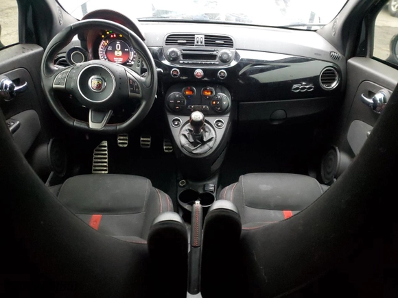 2015 FIAT 500 Abarth with VIN 3C3CFFFH8FT545214, listed as a Copart auction lot 45990335 with 65,964 mi miles and Salvage Title. Bid and sale history available at carsss.com. Image 8.