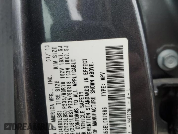 2014 Acura RDX Technology with VIN 5J8TB4H58EL007686, listed as a Copart auction lot 49605425 with 170,945 mi miles and Salvage Title. Bid and sale history available at DreamBid. Image 15.