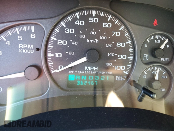 2001 Chevrolet Silverado 1500HD LS z VIN 1GCGC13U71F206182, wystawiony jako Copart lot #76316374 z przebiegiem 362 467 mil mil oraz Szkoda całkowita • Salvage title. Historia ofert i sprzedaży dostępna na DreamBid. Obrazek 9.