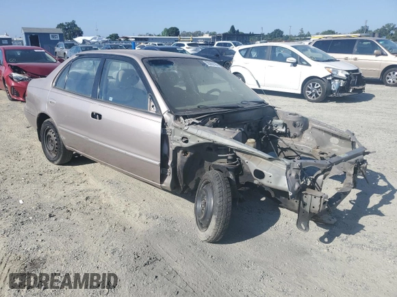1998 Toyota Corolla VE with VIN 1NXBR18E9WZ035430, listed as a Copart auction lot 59362195 with Not provided miles and Salvage title. Bid and sale history available at DreamBid. Image 4.