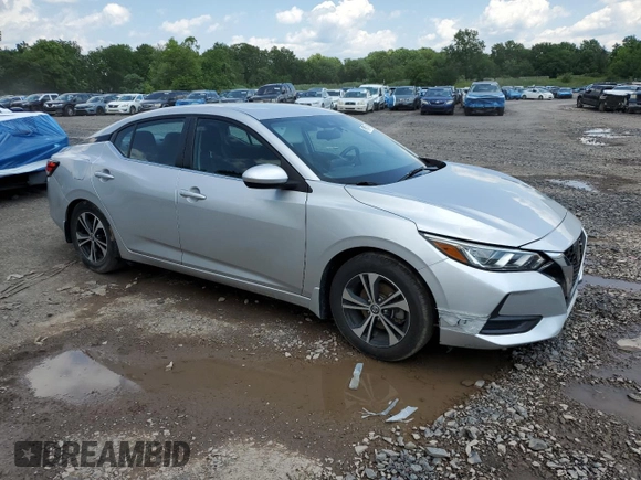 2021 Nissan Sentra SV with VIN 3N1AB8CV6MY208984, listed as a Copart auction lot 61301575 with 40,055 mi miles and Salvage title. Bid and sale history available at DreamBid. Image 4.