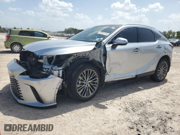 2023 Lexus RX with VIN 2T2BBMCA3PC009530, listed as a Copart auction lot 62807734 with 4,844 mi miles and Salvage Title. Bid and sale history available at carsss.com. Image 1.