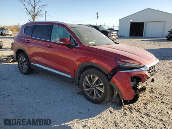 2019 Hyundai Santa Fe Ultimate with VIN 5NMS5CAD6KH068464, listed as a Copart auction lot 77630254 with 90,172 mi miles and Salvage Title. Bid and sale history available at carsss.com. Image 4.
