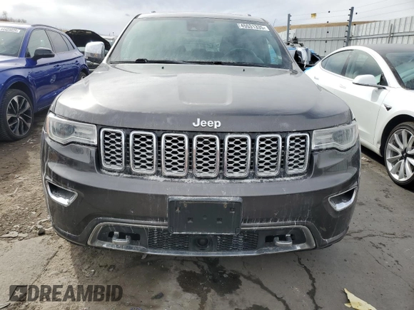2017 Jeep Grand Cherokee Overland with VIN 1C4RJFCG9HC749485, listed as a Copart auction lot 45531335 with 0 mi miles and Salvage Title. Bid and sale history available at carsss.com. Image 5.