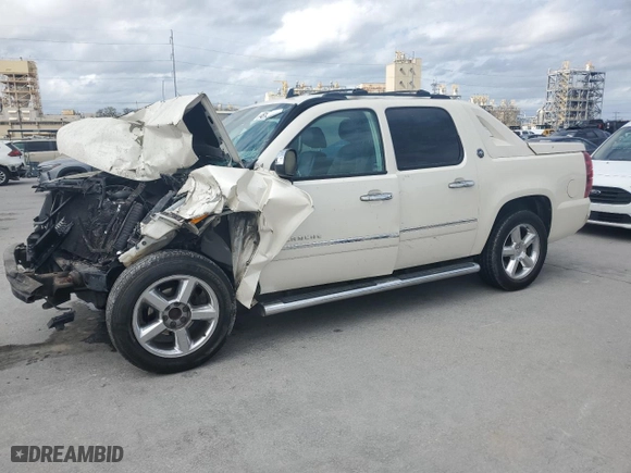 2013 Chevrolet Avalanche LTZ with VIN 3GNMCGE06DG321043, listed as a Copart auction lot 48144995 with 0 mi miles and Salvage Title. Bid and sale history available at carsss.com. Image 1.