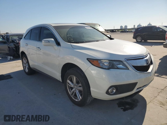 2015 Acura RDX Tech Pkg with VIN 5J8TB3H57FL014060, listed as a Copart auction lot 47317745 with 118,036 mi miles and Salvage Title. Bid and sale history available at carsss.com. Image 4.