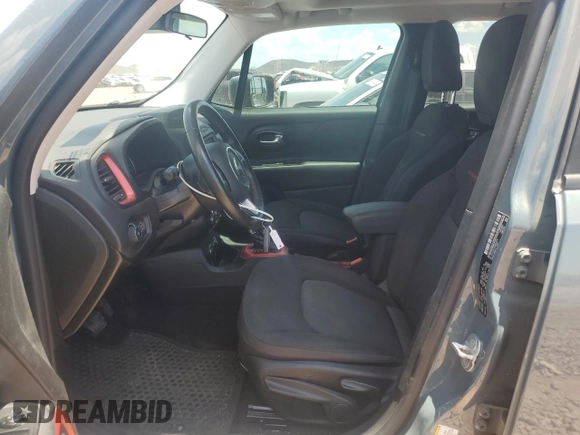 2016 Jeep Renegade Trailhawk with VIN ZACCJBCT6GPD25378, listed as a Copart auction lot 64984875 with 96,325 mi miles and Salvage title. Bid and sale history available at DreamBid. Image 7.