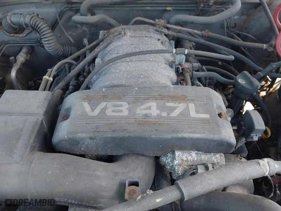 2000 Toyota Tundra SR5 with VIN 5TBBT4419YS001062, listed as a IAAI auction lot 42042889 with 190,000 mi miles. Bid and sale history available at carsss.com. Image 6.