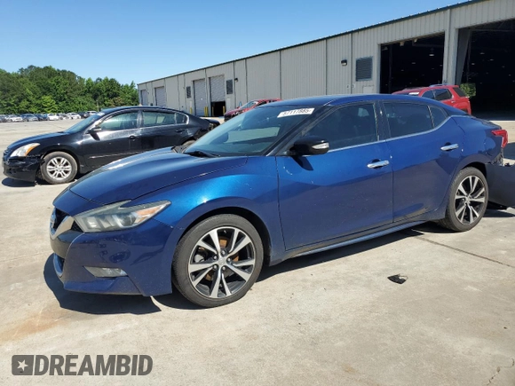 2018 Nissan Maxima SV with VIN 1N4AA6AP0JC389017, listed as a Copart auction lot 57117885 with 169,538 mi miles and Salvage title. Bid and sale history available at DreamBid. Image 1.