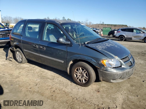2007 Dodge Caravan SE with VIN 1D4GP25B07B119894, listed as a Copart auction lot 43137365 with 193,335 mi miles and Salvage title. Bid and sale history available at DreamBid. Image 4.