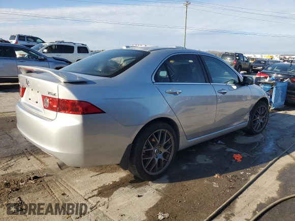 2005 Acura TSX with VIN JH4CL95985C020372, listed as a Copart auction lot 87284684 with 295,848 mi miles and Salvage Title. Bid and sale history available at DreamBid. Image 3.