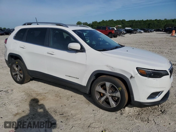 2020 Jeep Cherokee Limited with VIN 1C4PJLDB1LD564925, listed as a Copart auction lot 56084435 with 119,735 mi miles and Salvage title. Bid and sale history available at DreamBid. Image 4.