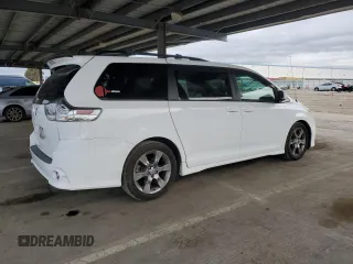 2012 Toyota Sienna SE with VIN 5TDXK3DC9CS215991, listed as a Copart auction lot 51868005 with 215,075 mi miles and Salvage title. Bid and sale history available at DreamBid. Image 3.