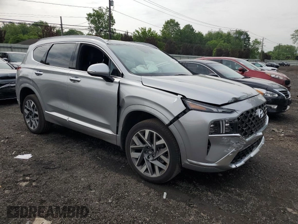 2023 Hyundai Santa Fe Calligraphy z VIN 5NMS5DAL1PH637726, wystawiony jako Copart lot #58415895 z przebiegiem 10 715 mil mil oraz Szkoda całkowita • Salvage title. Historia ofert i sprzedaży dostępna na DreamBid. Obrazek 4.