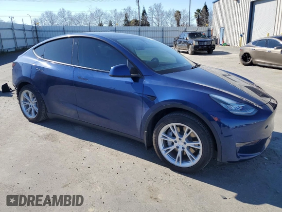 2021 Tesla Model Y Long Range z VIN 5YJYGDEE6MF089493, wystawiony jako Copart lot #48349575 z przebiegiem 52 245 mil mil oraz Szkoda całkowita • Salvage title. Historia ofert i sprzedaży dostępna na DreamBid. Obrazek 4.