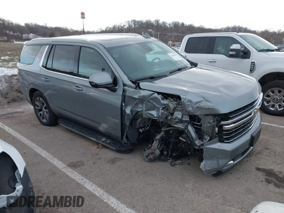 2023 Chevrolet Tahoe LT z VIN 1GNSKNKD5PR186843, wystawiony jako IAAI lot #41288404 z przebiegiem 38 690 mil mil oraz . Historia ofert i sprzedaży dostępna na DreamBid. Obrazek 1.