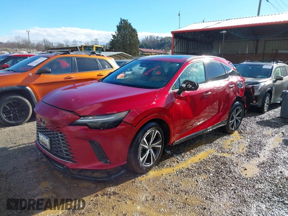 2024 Lexus RX 350h z VIN 2T2BBMCA9RC035892, wystawiony jako IAAI lot #40589872 z przebiegiem 8 434 mil mil oraz . Historia ofert i sprzedaży dostępna na DreamBid. Obrazek 2.