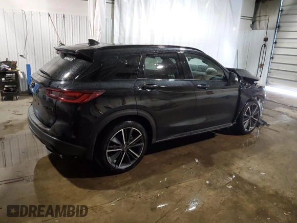 2024 Infiniti QX50 Sport with VIN 3PCAJ5FB0RF111251, listed as a Copart auction lot 74523554 with 2,563 mi miles and Salvage Title. Bid and sale history available at DreamBid. Image 3.