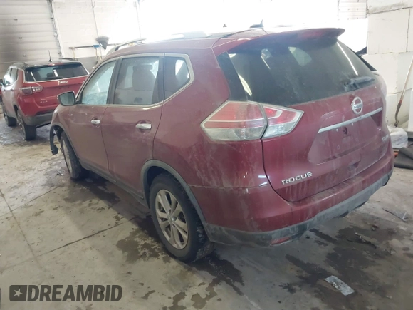 2016 Nissan Rogue SL with VIN KNMAT2MV9GP696498, listed as a IAAI auction lot 41744142 with 120,600 mi miles and . Bid and sale history available at DreamBid. Image 3.