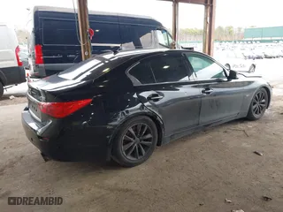 2016 Infiniti Q50 2.0t Premium with VIN JN1CV7AR5GM251834, listed as a IAAI auction lot 41886327 with 115,414 mi miles. Bid and sale history available at carsss.com. Image 4.