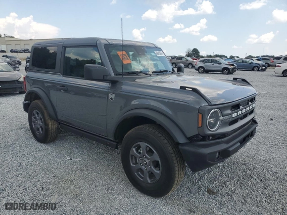 2024 Ford Bronco Big Bend with VIN 1FMDE7AH4RLA09758, listed as a Copart auction lot 69443664 with 5,376 mi miles and Salvage Title. Bid and sale history available at carsss.com. Image 4.