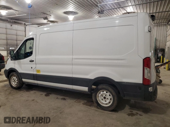 2019 Ford Transit with VIN 1FTYE2CM7KKB51357, listed as a Copart auction lot 52594215 with 94,789 mi miles and Salvage title. Bid and sale history available at DreamBid. Image 2.