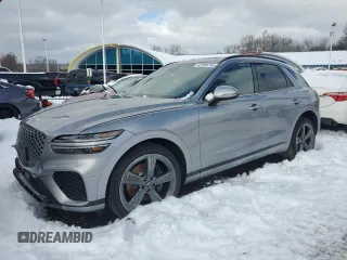 2022 Genesis GV70 Sport with VIN KMUMCDTC8NU022430, listed as a Copart auction lot 42189715 with 8,291 mi miles and Salvage title. Bid and sale history available at DreamBid. Image 1.